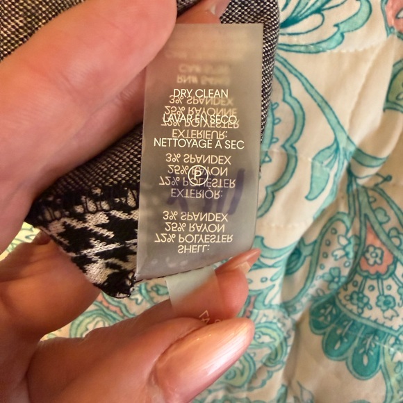 Calvin Klein Black and White Houndstooth Mini Dress Size 10 - Picture 5 of 5